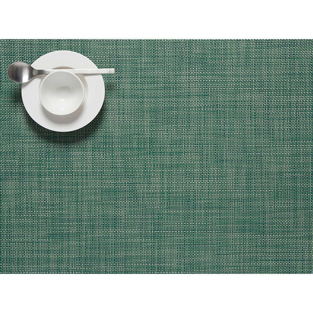 Chilewich Mini Basketweave Rectangle Place Mats Set/4 (Ivy)