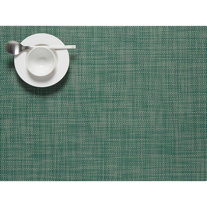Chilewich Mini Basketweave Rectangle Place Mats Set/4 (Ivy)