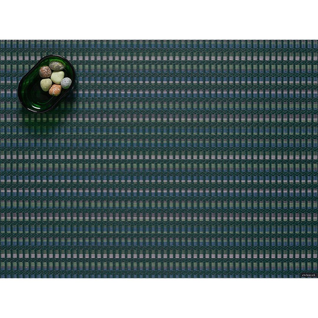 Chilewich Tambour Rectangle Place Mats Set/4 (Ivy)