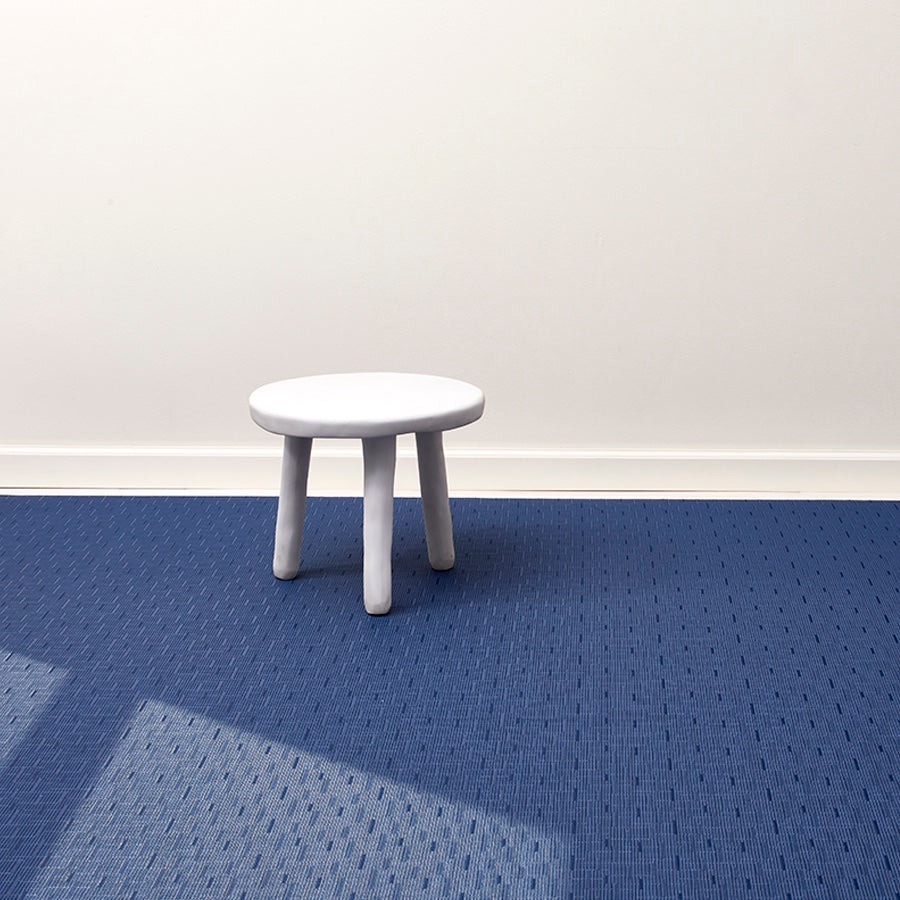 Chilewich Bamboo Woven Rug (Lapis Blue)