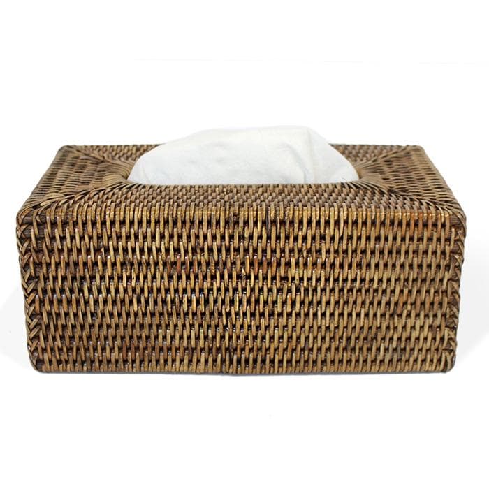 Rattan Tissue Box Rectangular - Hudson & Vine