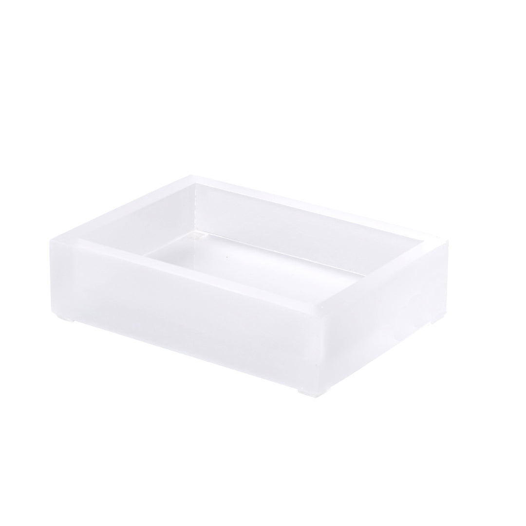 Mike + Ally Ice Frosted Snow Lucite Bathroom Accessories