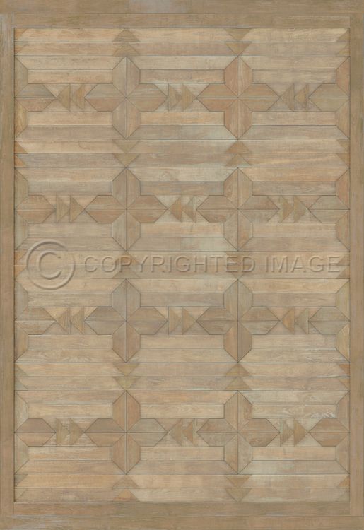 Vintage Vinyl Floorcloth Mat (Norwegian Wood - Carpathian - Tatra)