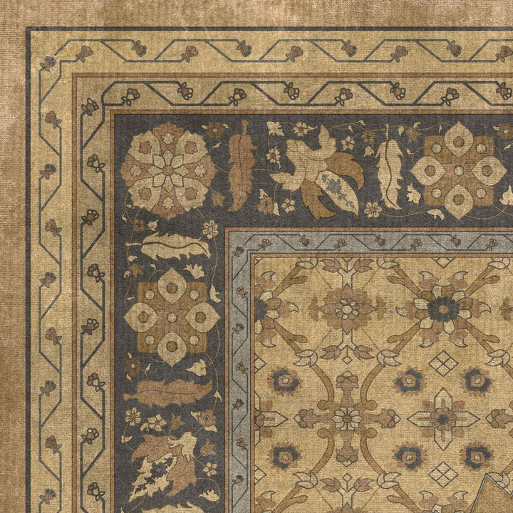 Vintage Vinyl Floorcloth Mat (Persian Bazaar - Agra - Jahan)