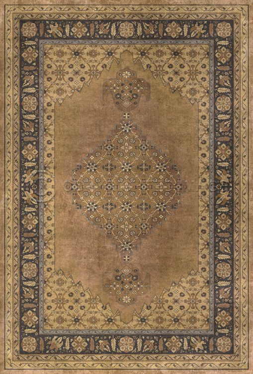 Vintage Vinyl Floorcloth Mat (Persian Bazaar - Agra - Jahan)