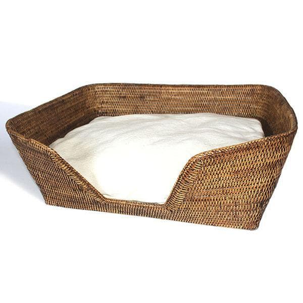 Rattan Dog Bed Basket 26"