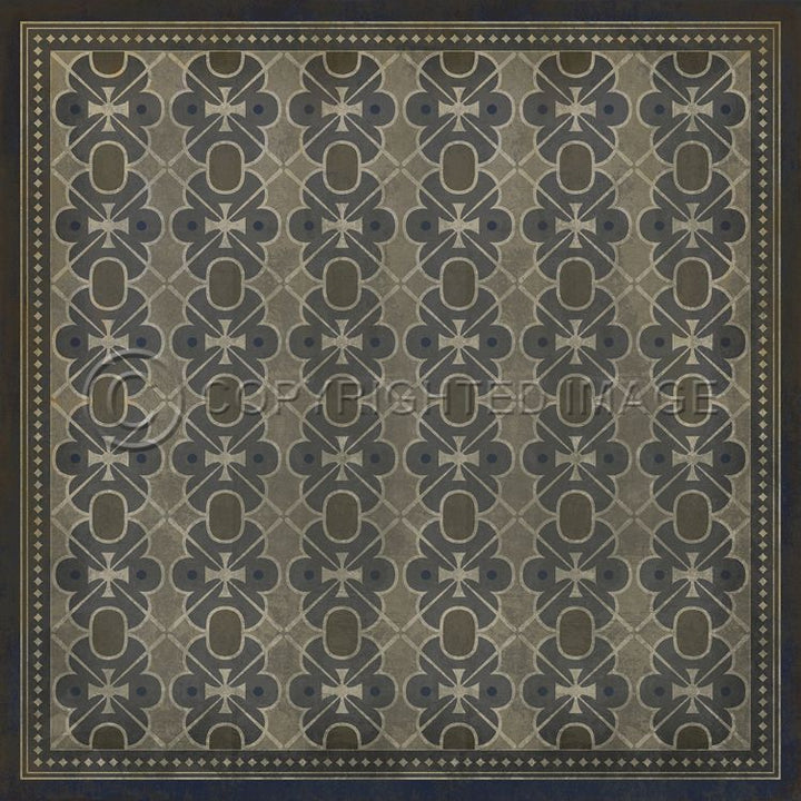 Vintage Vinyl Floorcloth Mats (Pattern 05 London Fog)