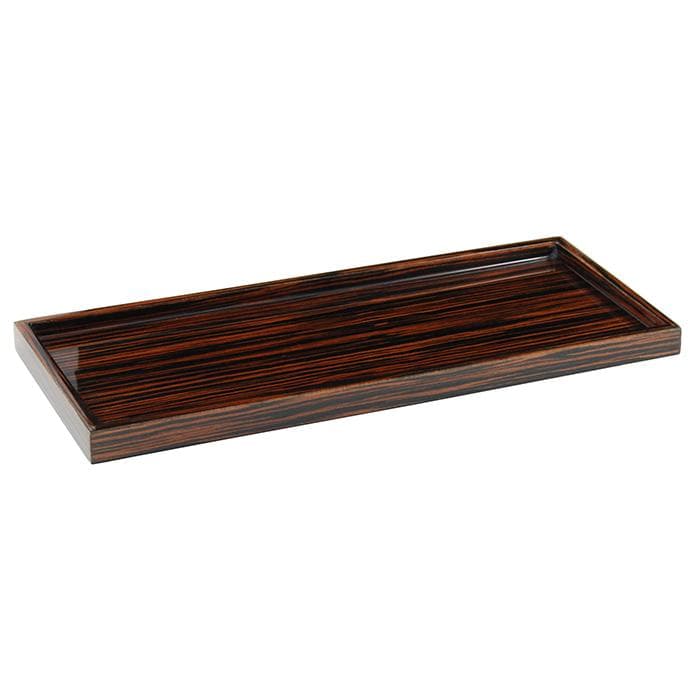 Macassar Ebony Inlay Lacquer Long Vanity Tray