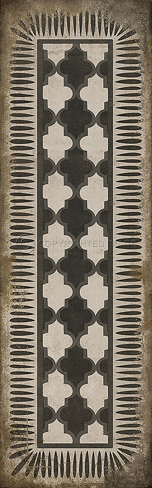 Vintage Vinyl Floorcloths Rug (Pattern 10 Open Sesame)
