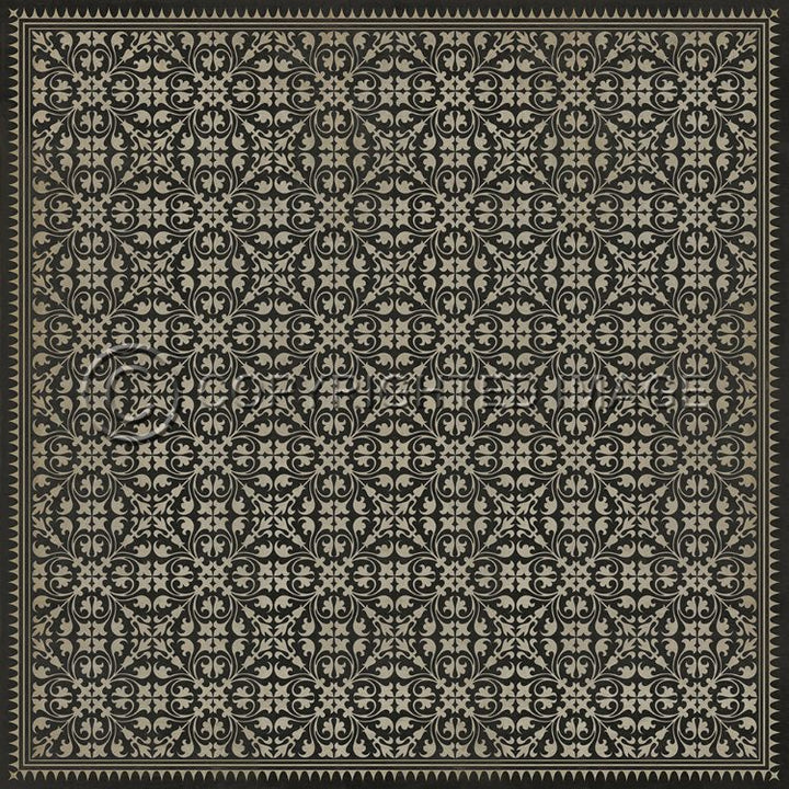 Vintage Vinyl Floorcloth Rug (Pattern 21 By Hook or By Crook)
