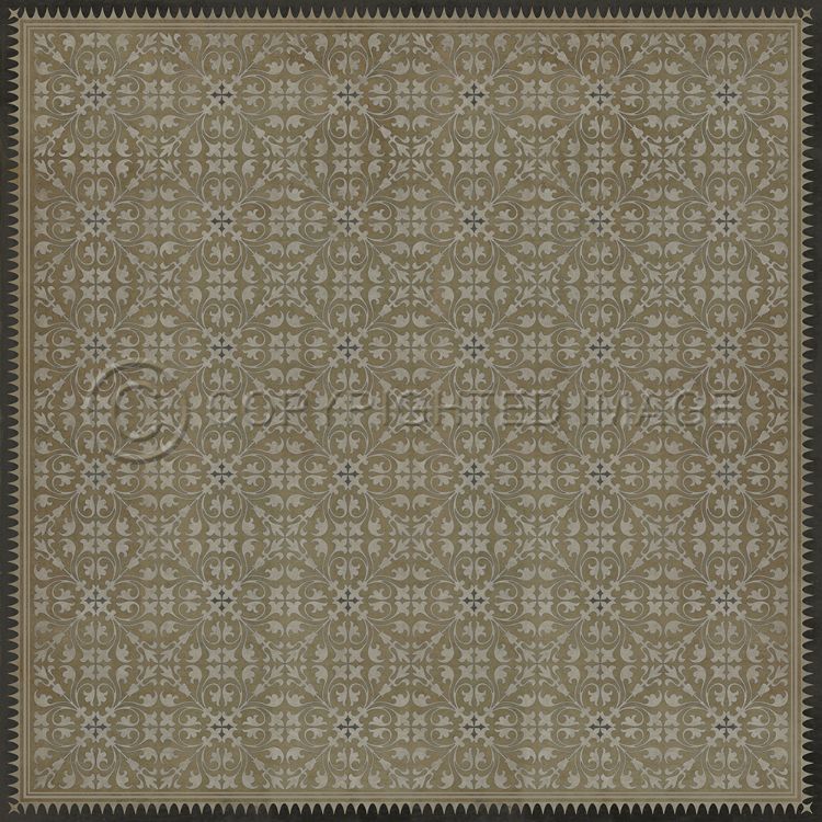 Vintage Vinyl Floorcloth Rug (Pattern 21 Dinah)