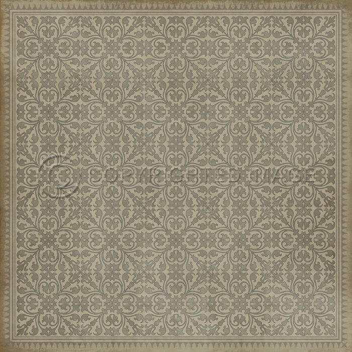Vintage Vinyl Floorcloth Rug (Pattern 21 The Rabbit)