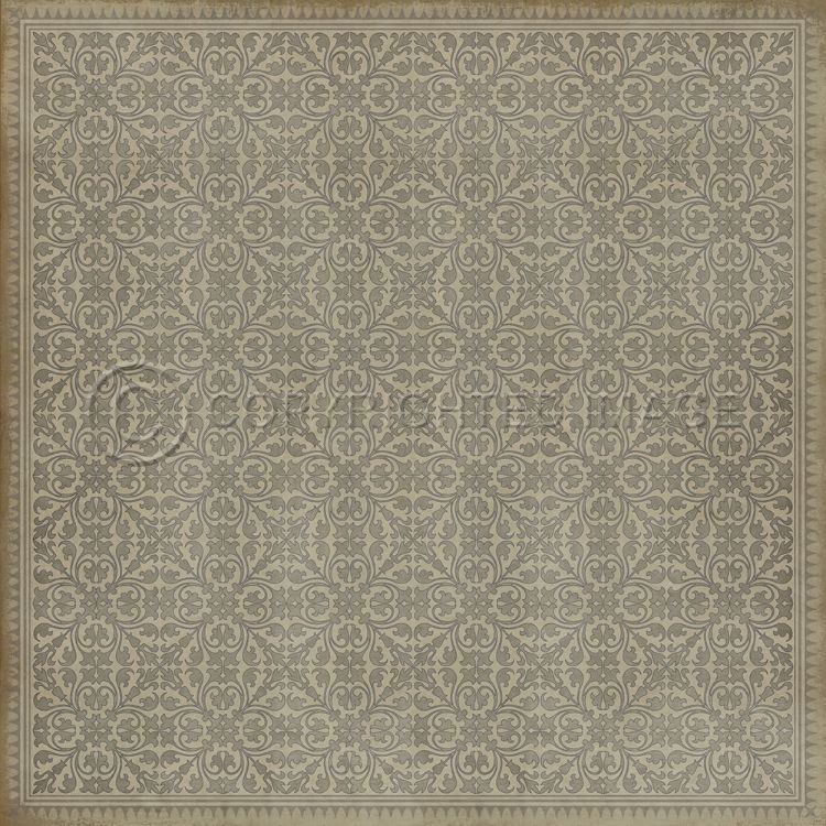 Vintage Vinyl Floorcloth Rug (Pattern 21 The Rabbit)