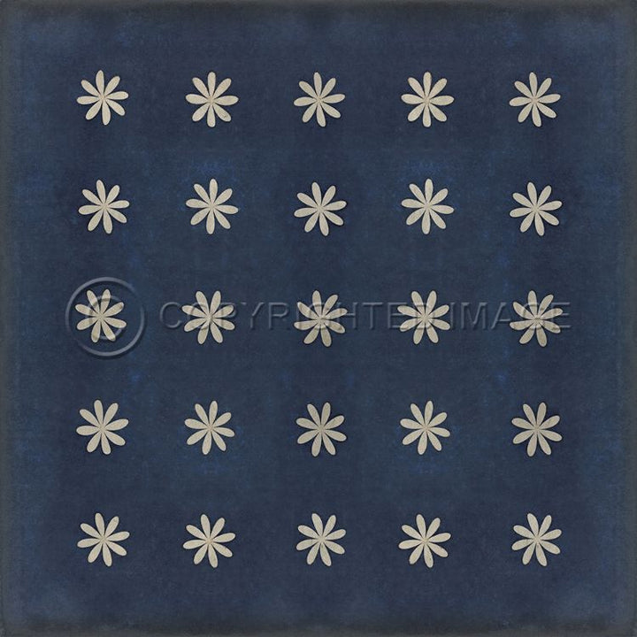 Vintage Vinyl Floorcloth Rug (Pattern 48 Kibbutz)