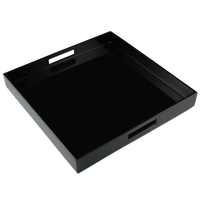 Lacquer Square Tray - Black