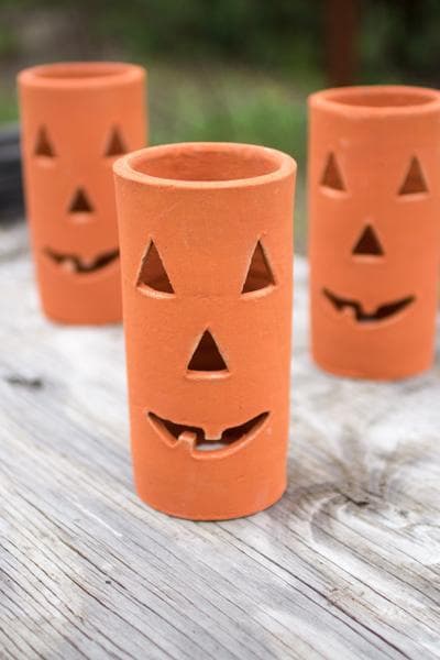 Clay Jack-O-Lantern Set/6