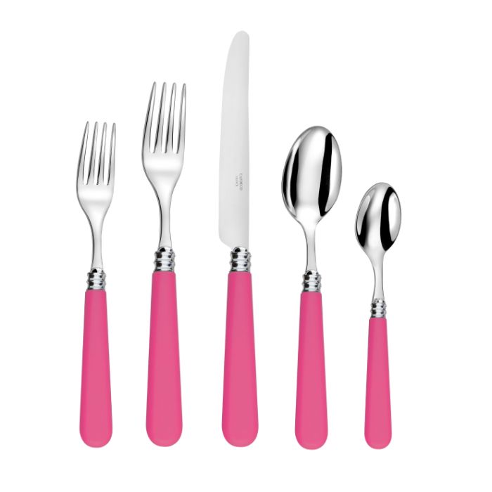 Capdeco Altea 18/10 Stainless Steel 5pc. Flatware Set (Fuschia)