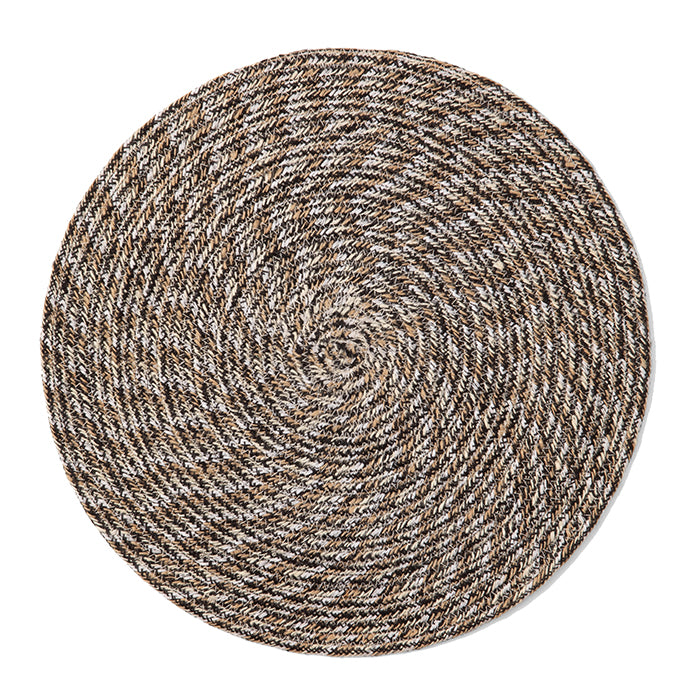 Atticus Jute Espresso Placemat Set/4 (Round)