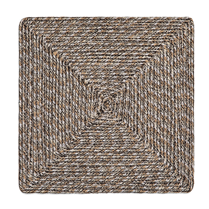 Atticus Jute Espresso Placemat Set/4 (Square)