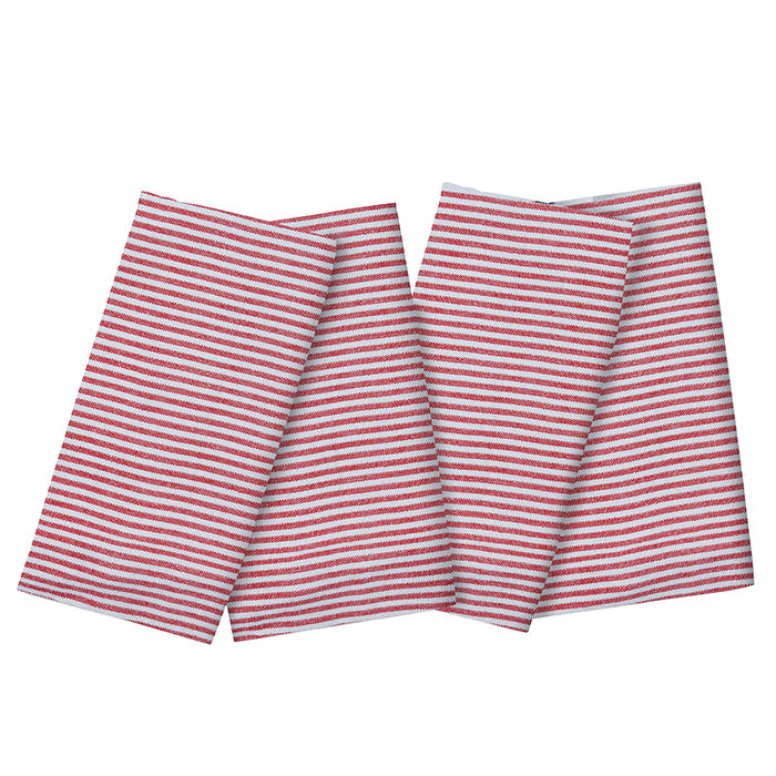 Brooks Red Striped Napkins Set of 4