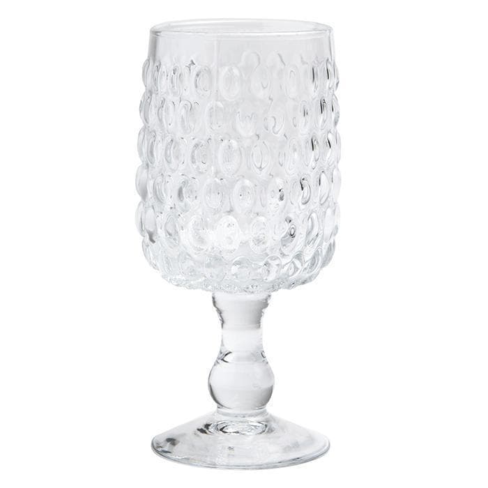 Claire Clear Hand Blown Wine Glasses Set/6