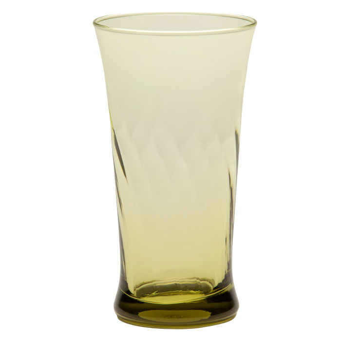 Colette Sage Green Hand Blown Glass Highball Glasses Set/6