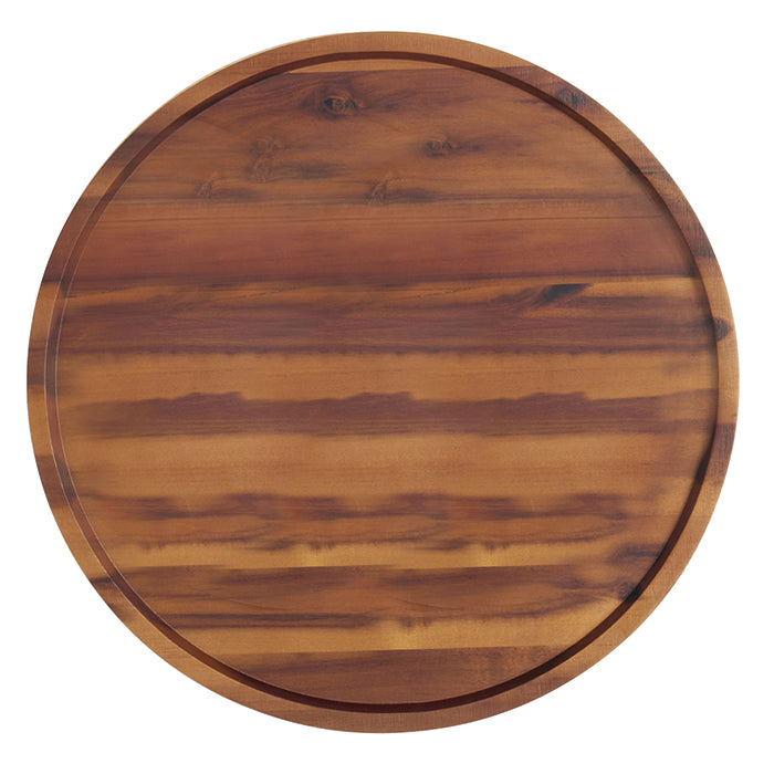 David Natural Acacia Wood Lazy Susan 24"D