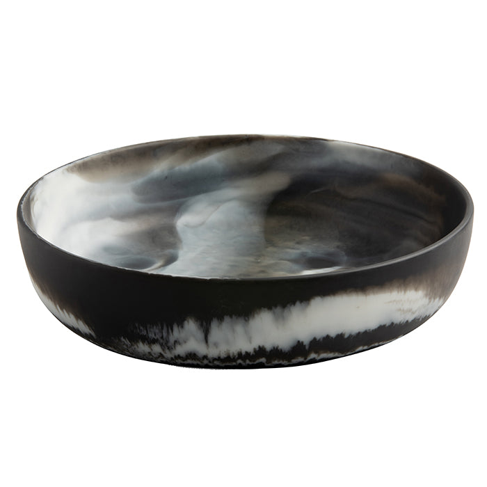 Hugo Black Swirled Large Serving Bowl