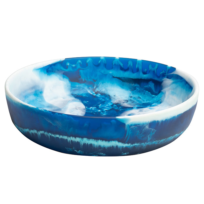 Hugo Swirled Large Serving Bowl (Blue)