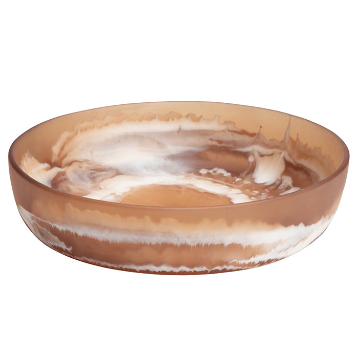 Hugo Swirled Large Serving Bowl (Brown)