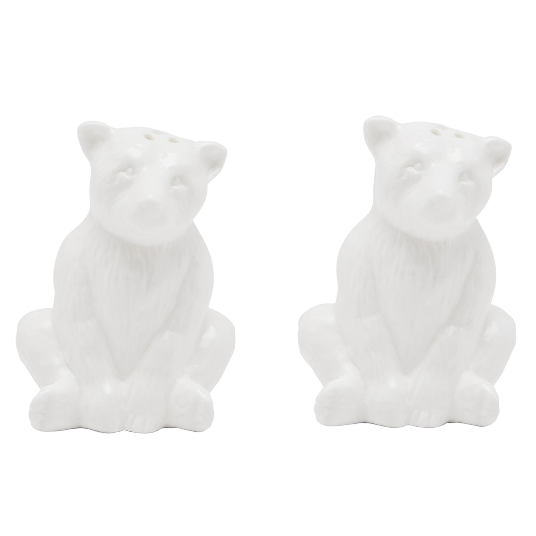 Issac White Glaze Mini Salt and Pepper Shakers Set/4