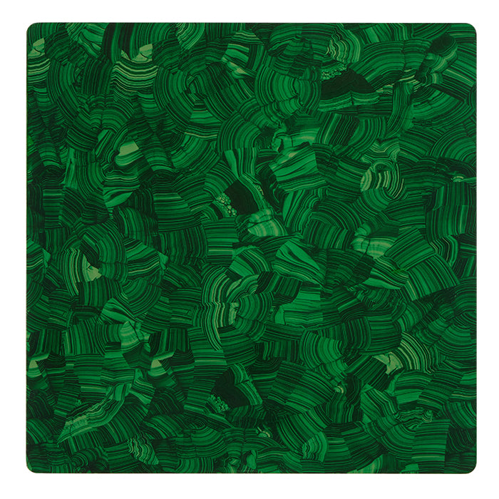 Jonathan High Gloss Faux Malachite Placemats Set/2 (Square)