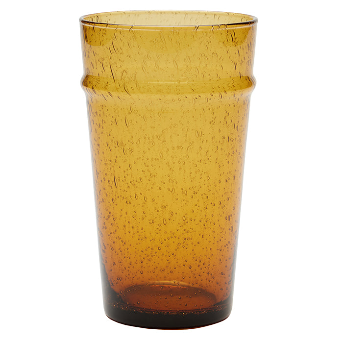 Kari Hand Blown Highball Glasses Set/6 (Amber)