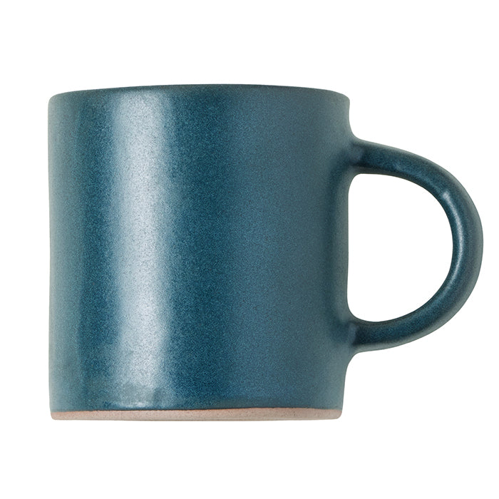 Marcus Midnight Teal Stoneware Mugs Set/4