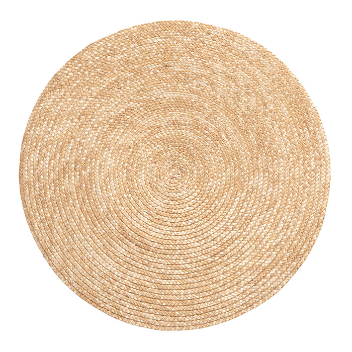Mila Natural Straw Round Placemats Set of Four