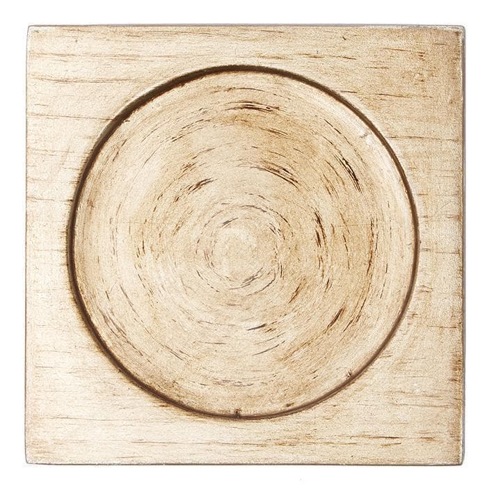 Odessa Lacquered Square Coasters (Antiqued Gold) Set/4