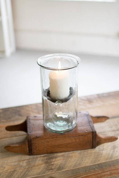 Hurricane Candle Holders with Insert - Hudson & Vine