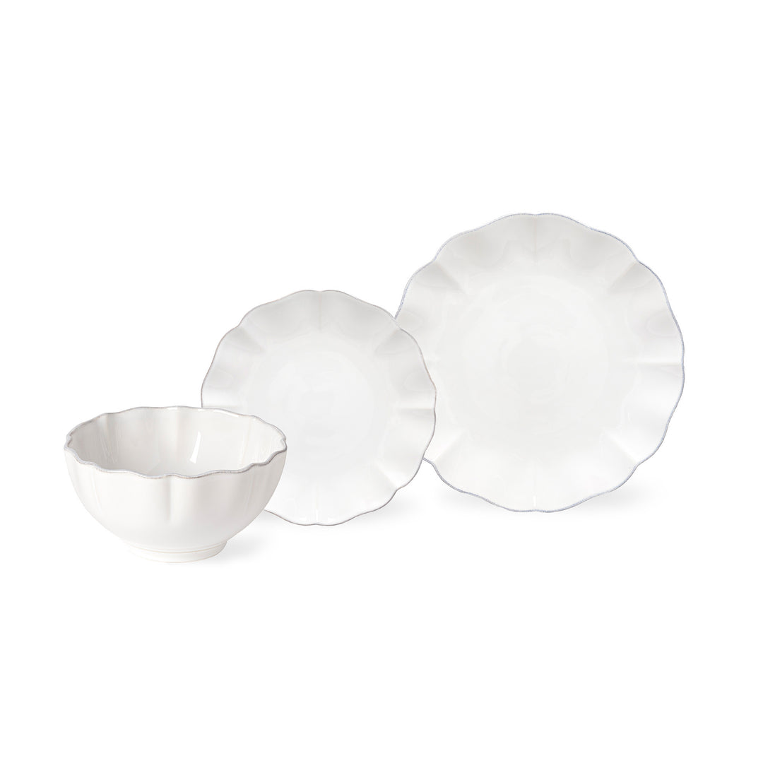 Costa Nova Rosa Fine Stoneware Dinnerware (White)