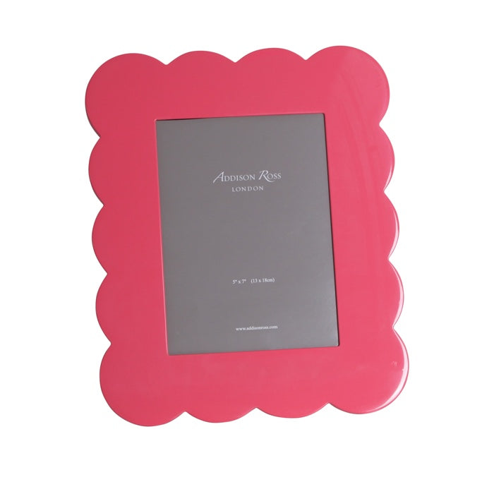 Addison Ross Pink Scalloped Lacquer Picture Frame (5x7)
