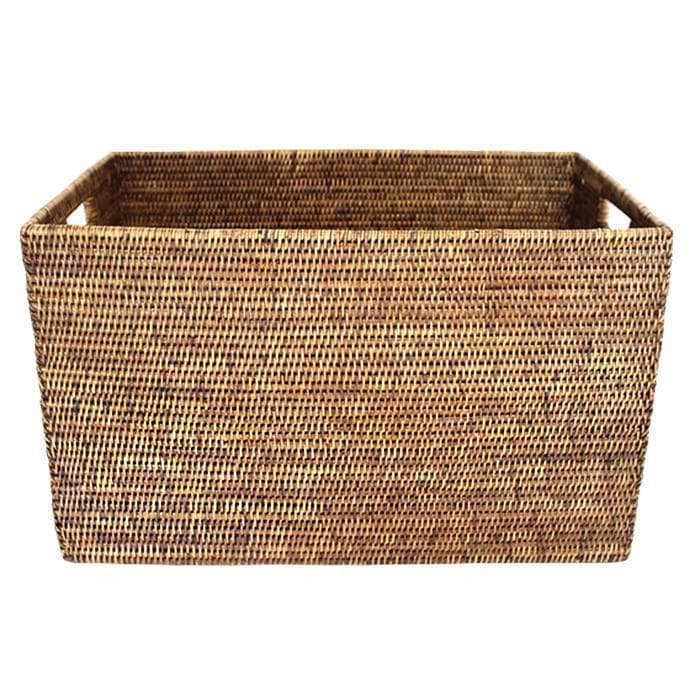 Rattan Rectangular Laundry Basket 24.5"
