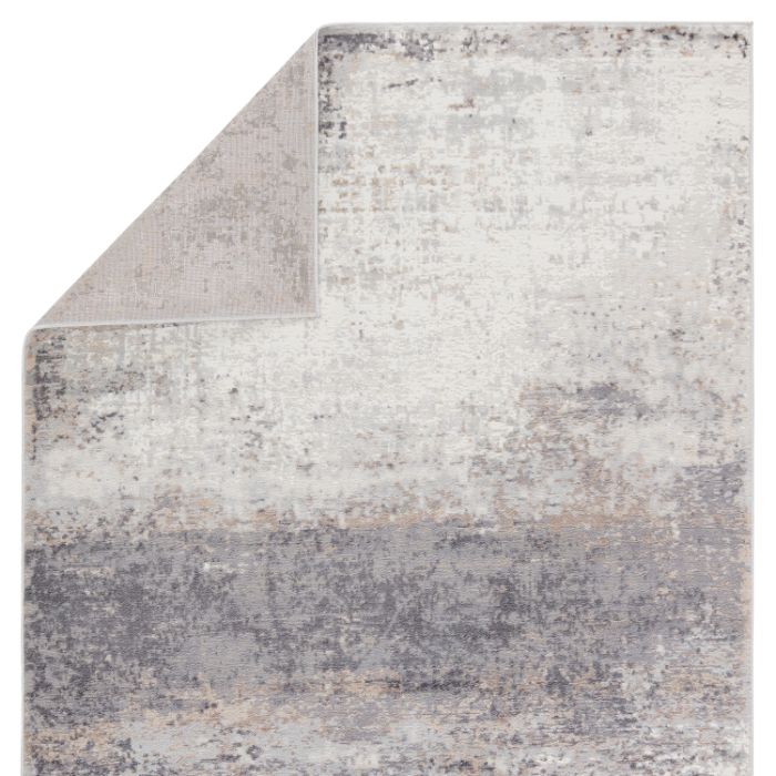 Vibe by Jaipur Living Delano Abstract Gray/ Ivory Area Rug (GROTTO - GRO04)