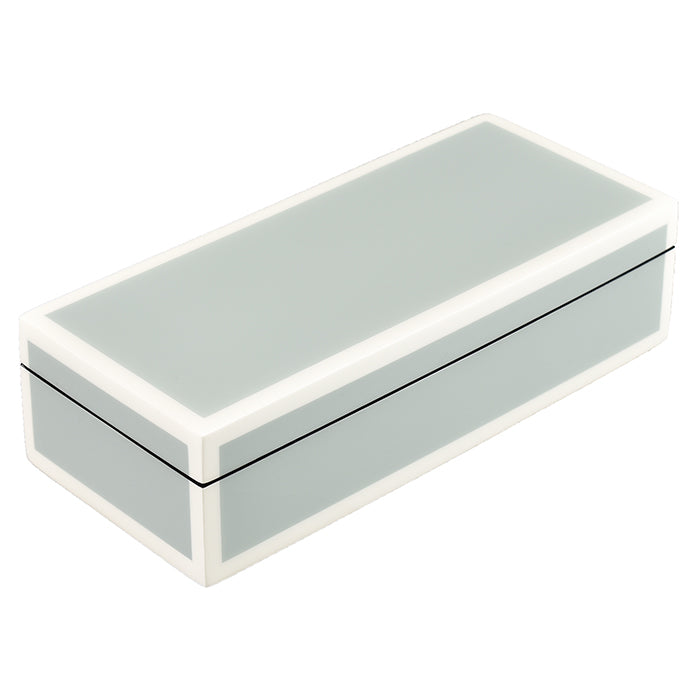 Lacquer Long Pencil Box (Cool Gray)