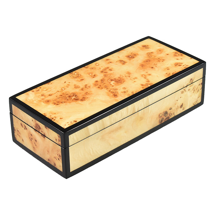 Lacquer Long Pencil Box (Mappa Burl)