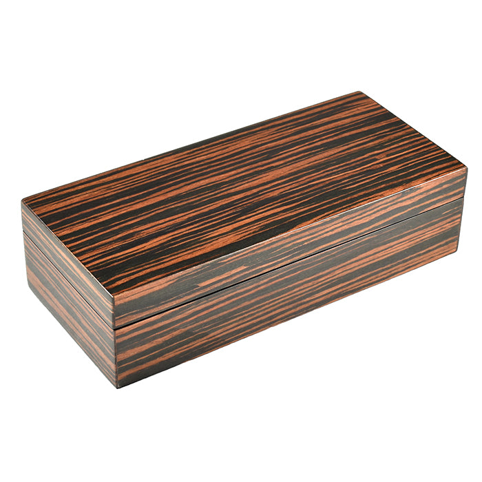 Lacquer Long Pencil Box (Macassar Ebony)