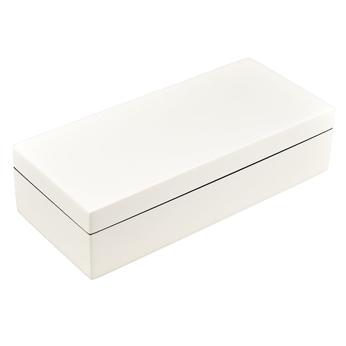 Lacquer Long Pencil Box (White)