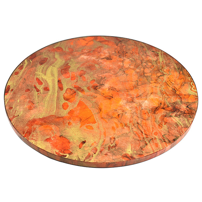 Lacquer Lazy Susan 20" (Flame Orange)