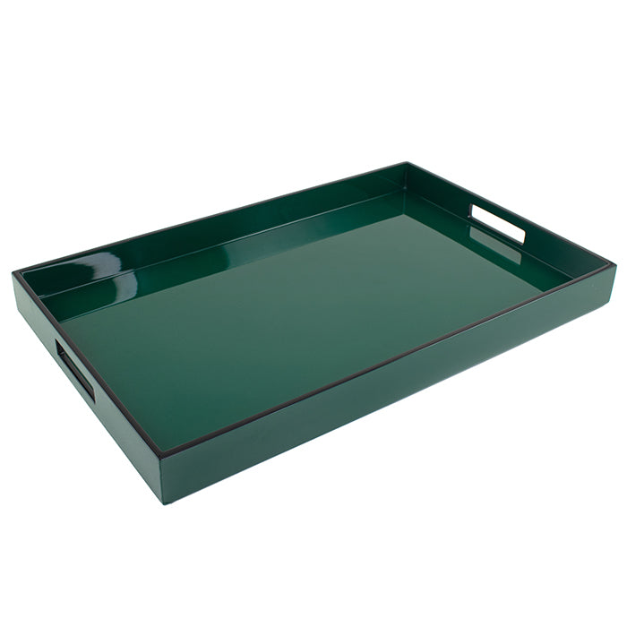 Lacquer Rectangle Tray (Forest Green)