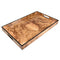 Lacquer Rectangle Tray (Walnut Burl with Black Trim)