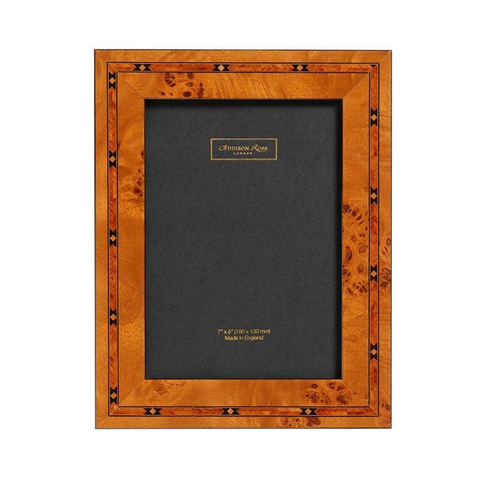 Addison Ross Brown Star 3cm Marquetry Picture Frame