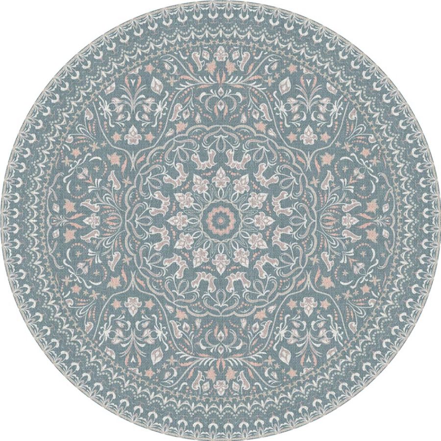Adama Vinyl Round Rug/Mat (Mali_T)